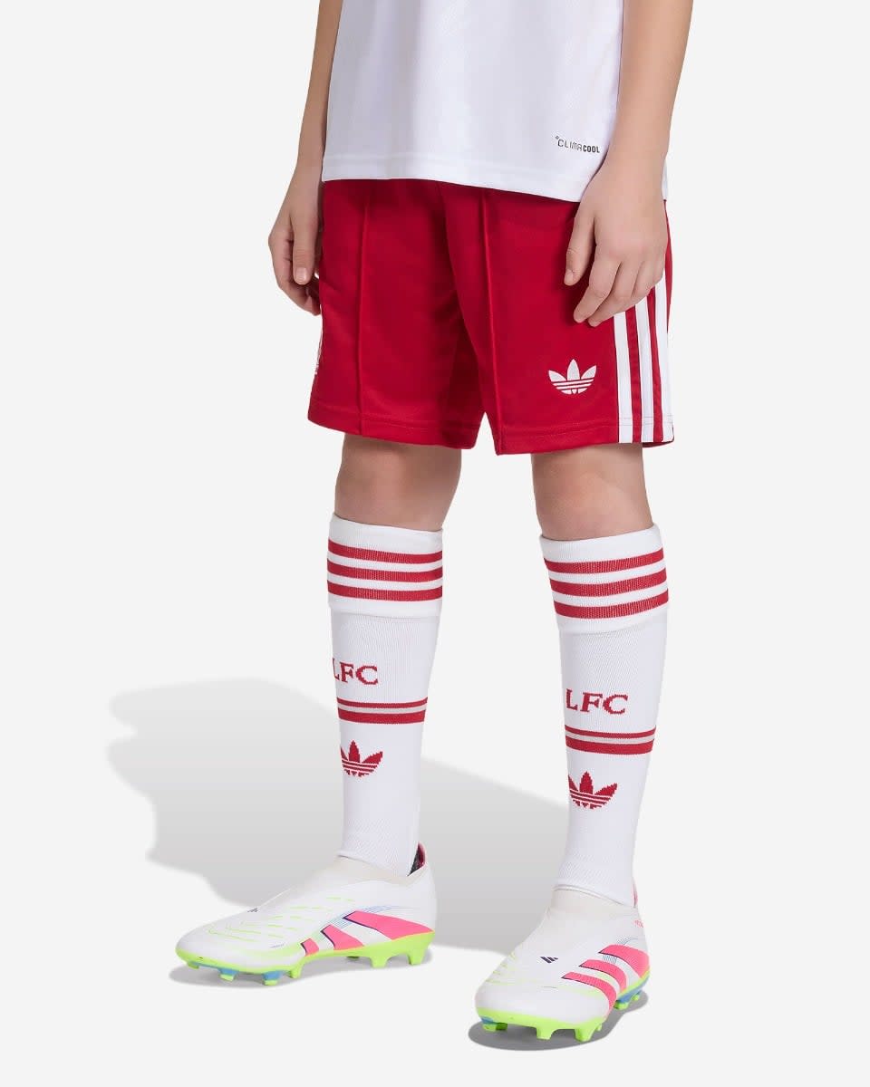 LFC adidas Youth 26/27 Away Shorts Red - Image 1
