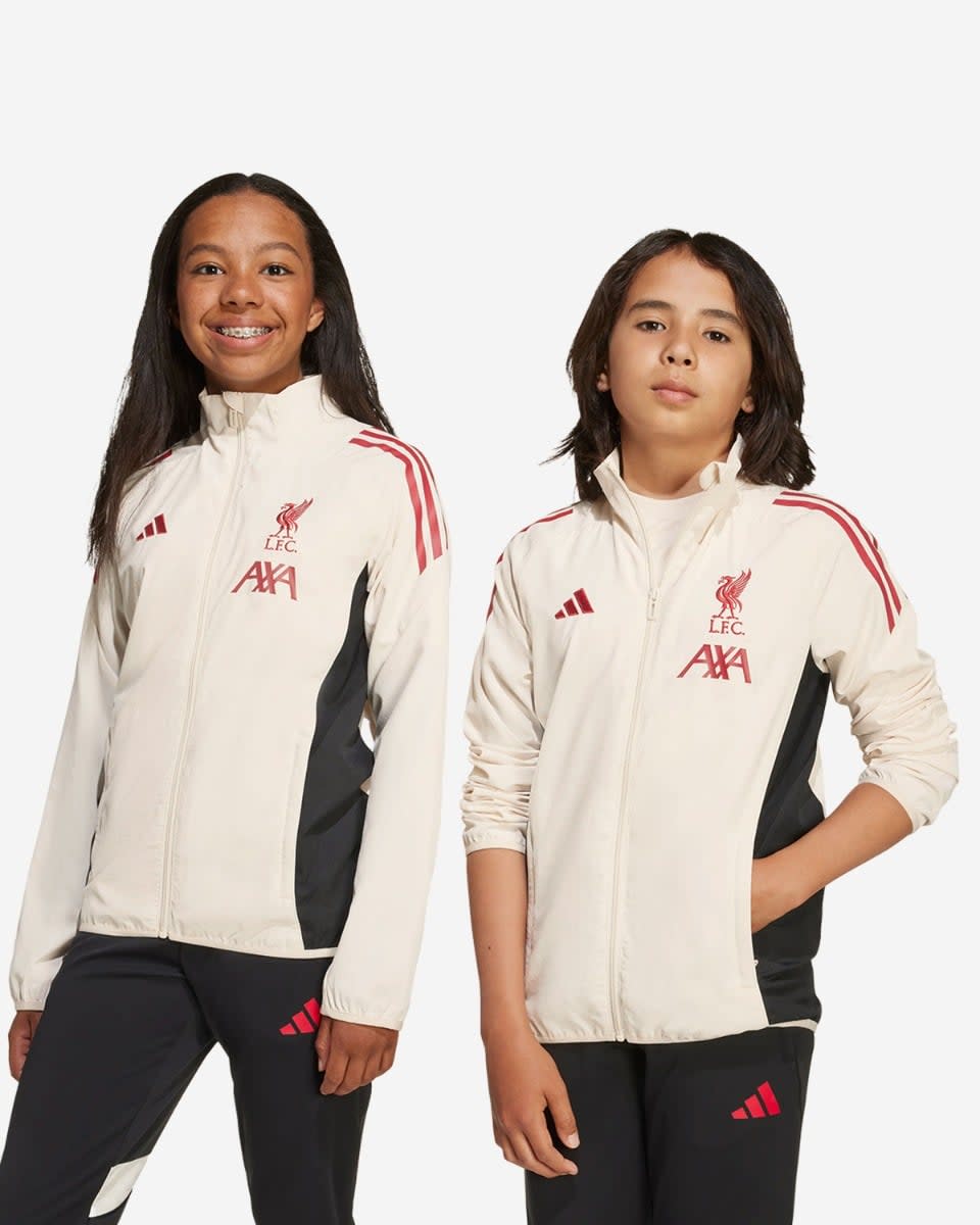 เสื้อแจ็คเก็ตฝึกอบรมในประเทศ LFC adidas Youth 25/26 สีขาว - Image 1
