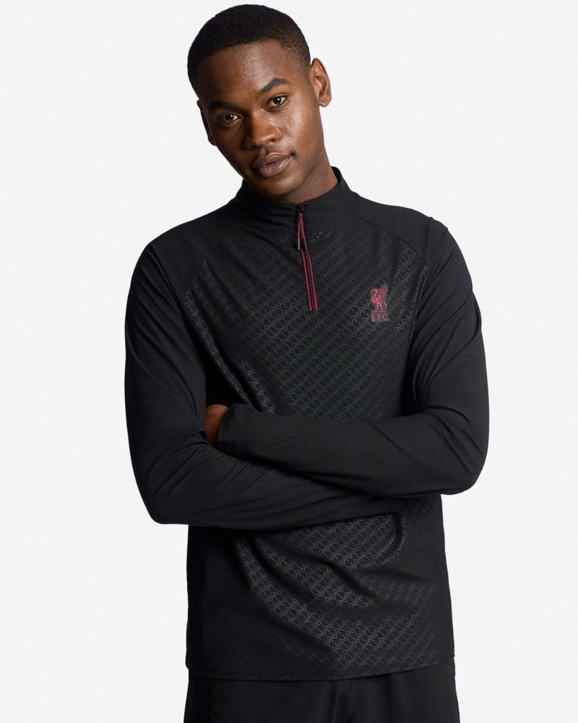 เสื้อเชิ้ตบุรุษ รุ่น LFC รุ่น 1/4 ซิป สีดำ - Image 1