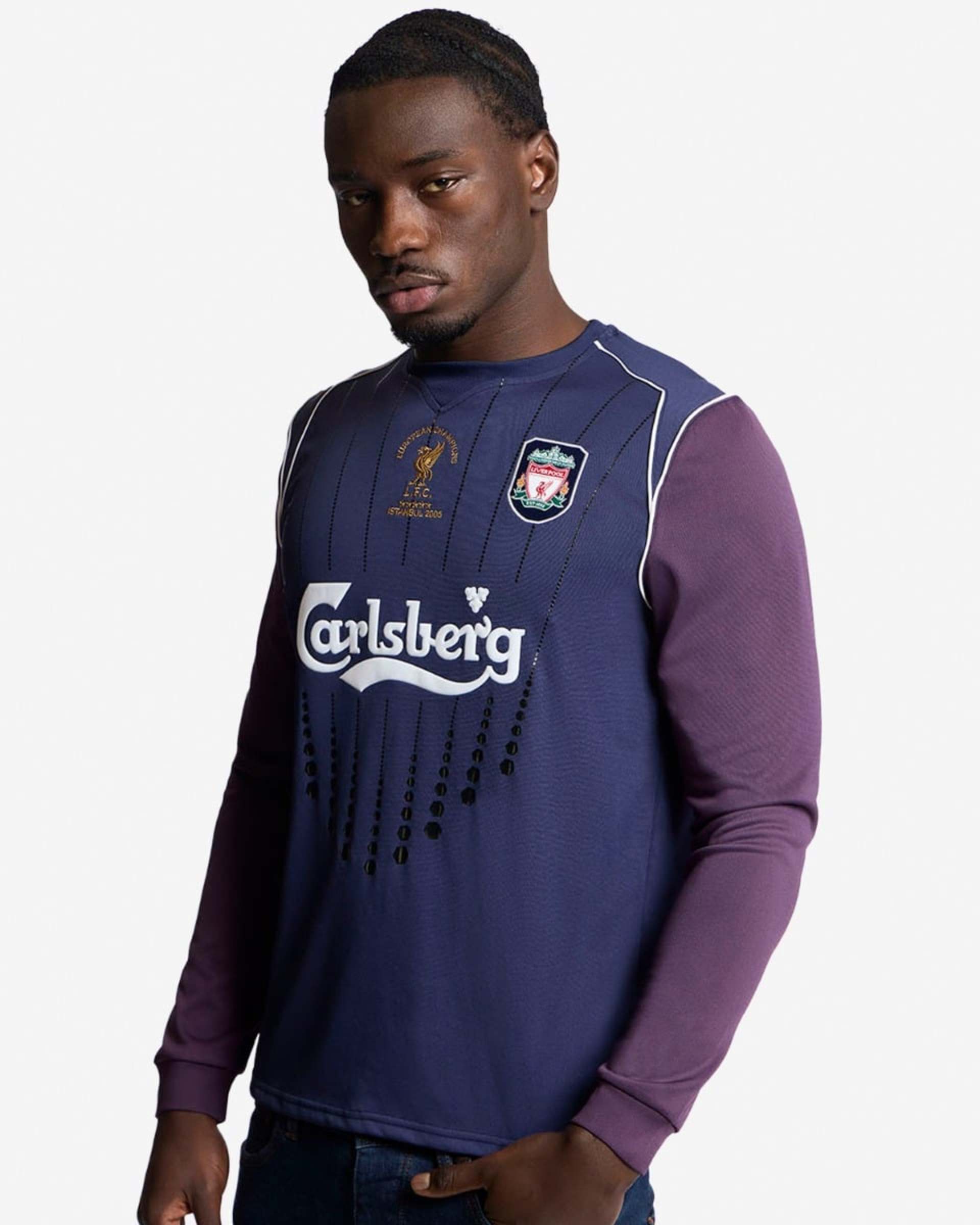 LFC Herre Retro 2005 Istanbul langærmet målmandstrøje - Image 3