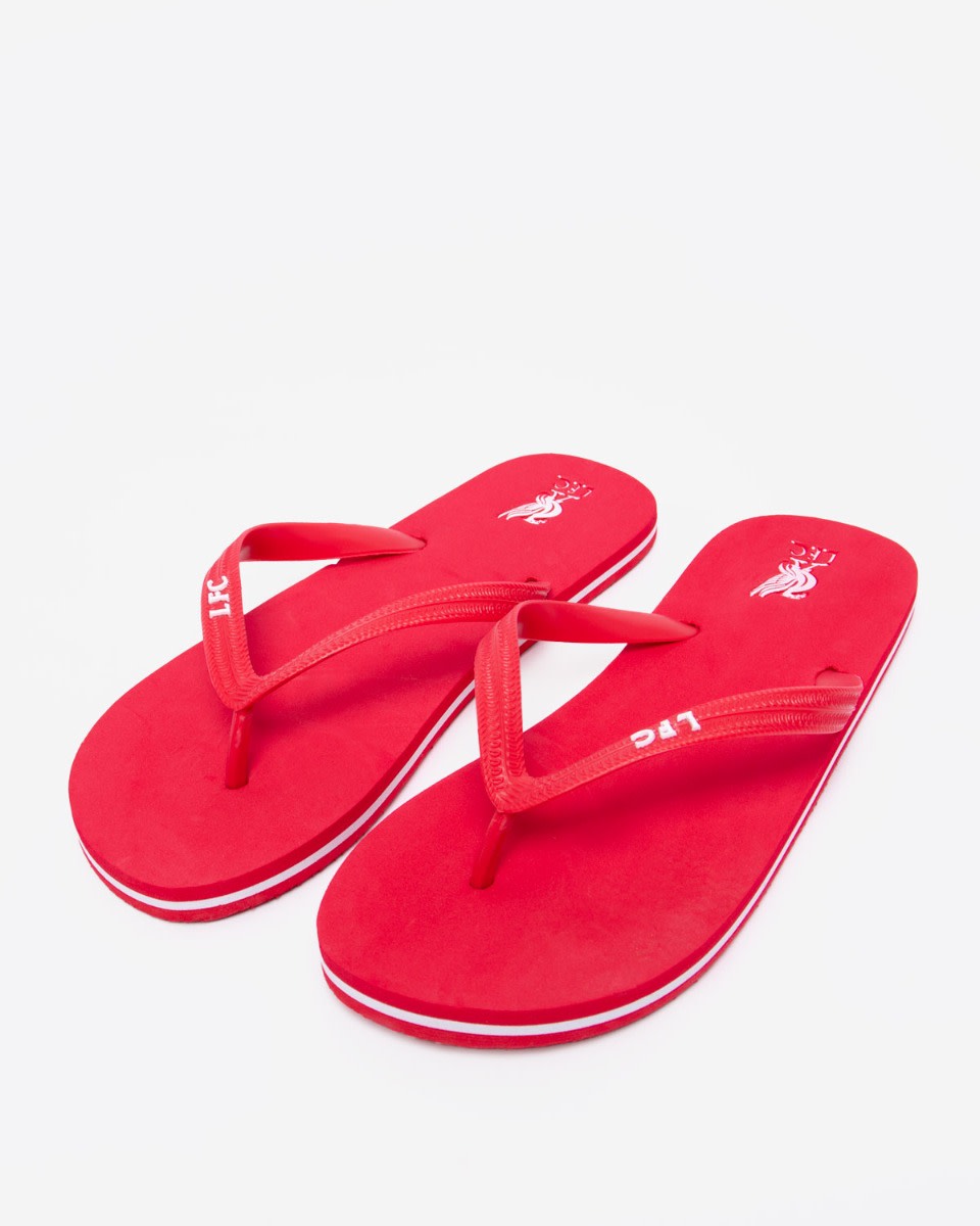 LFC Mens Flip Flops Red - Image 1