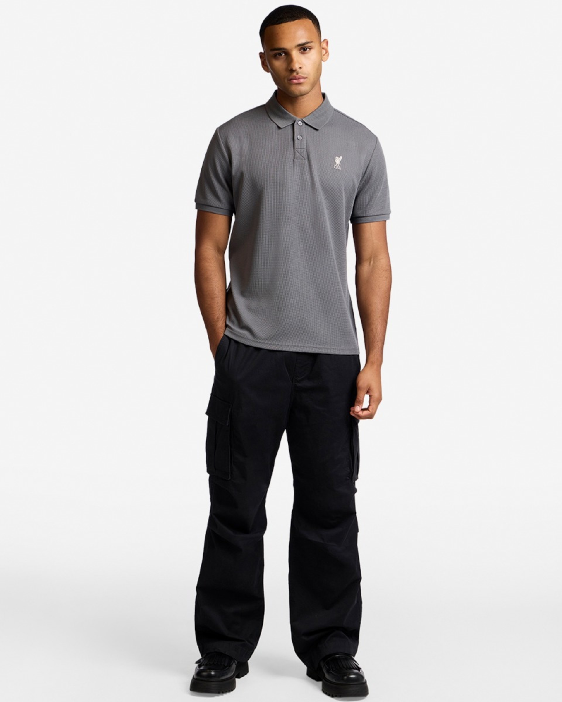 LFC Herre tekstureret Polo Grå - Image 3
