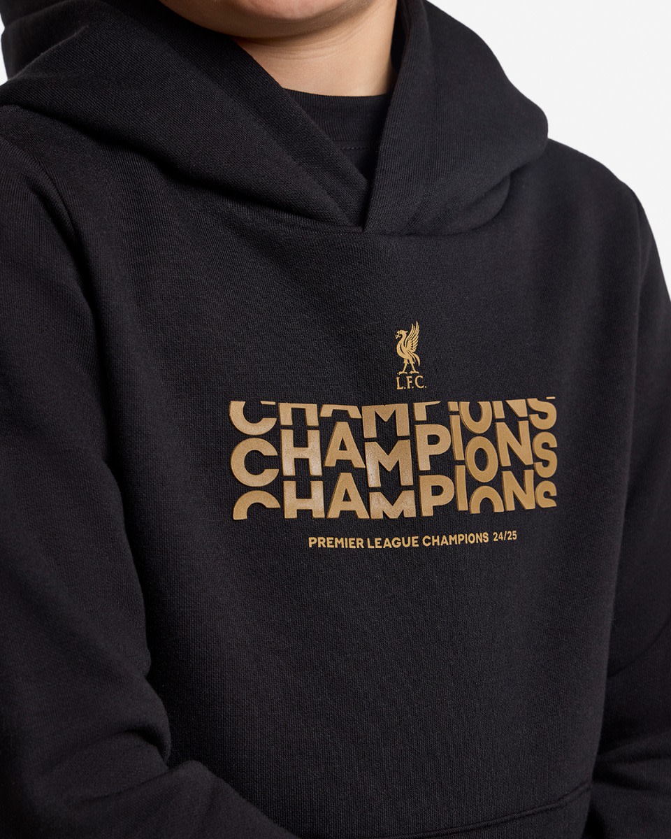 LFC Juniors Champions Text Hættetrøje Sort - Image 2