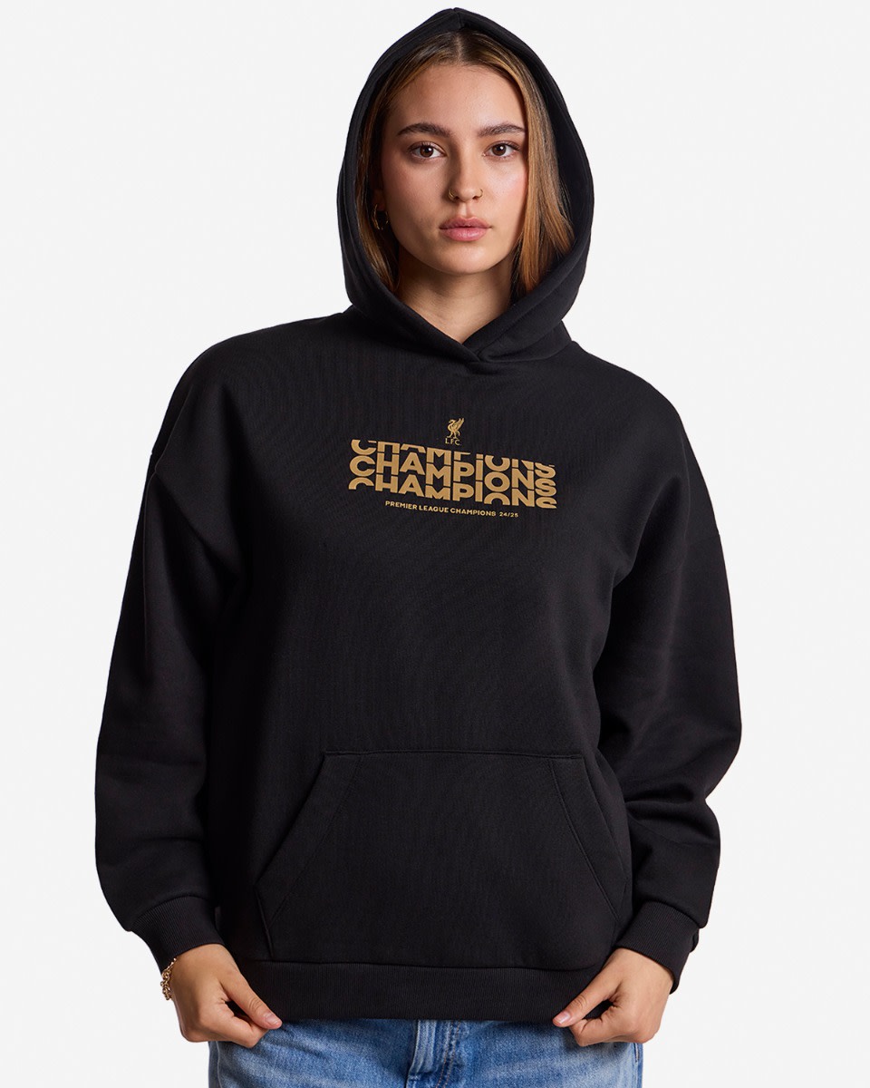 LFC Womens Champions Text Hoody - Image 1