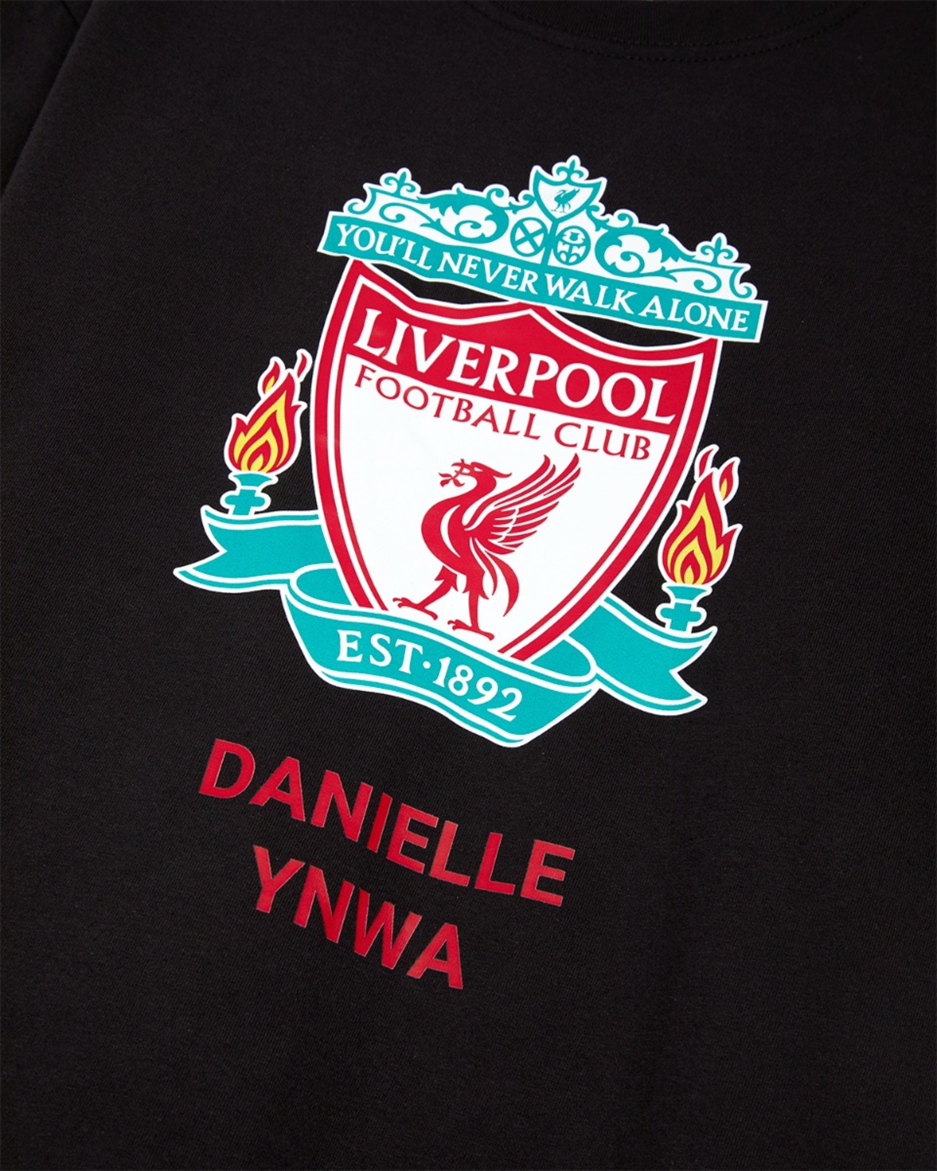เสื้อยืดสีดำส่วนบุคคล LFC Crest - Image 3
