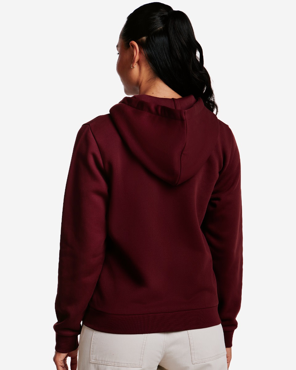 LFC Womens Zip Through Hoodie Dark Red - Image 4