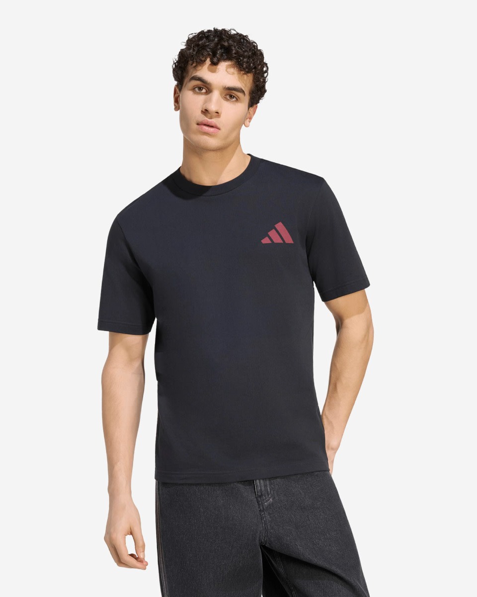LFC adidas Mens 26/27 Stadium Graphic Tee Black - Image 2