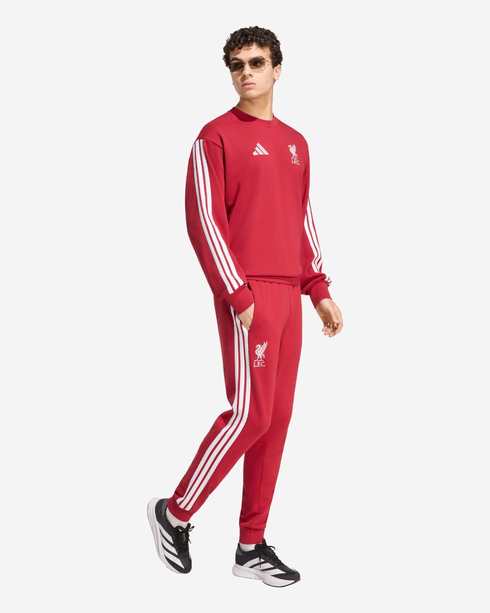 LFC adidas Mens 26/27 DNA Sweatshirt Active Maroon - Image 3