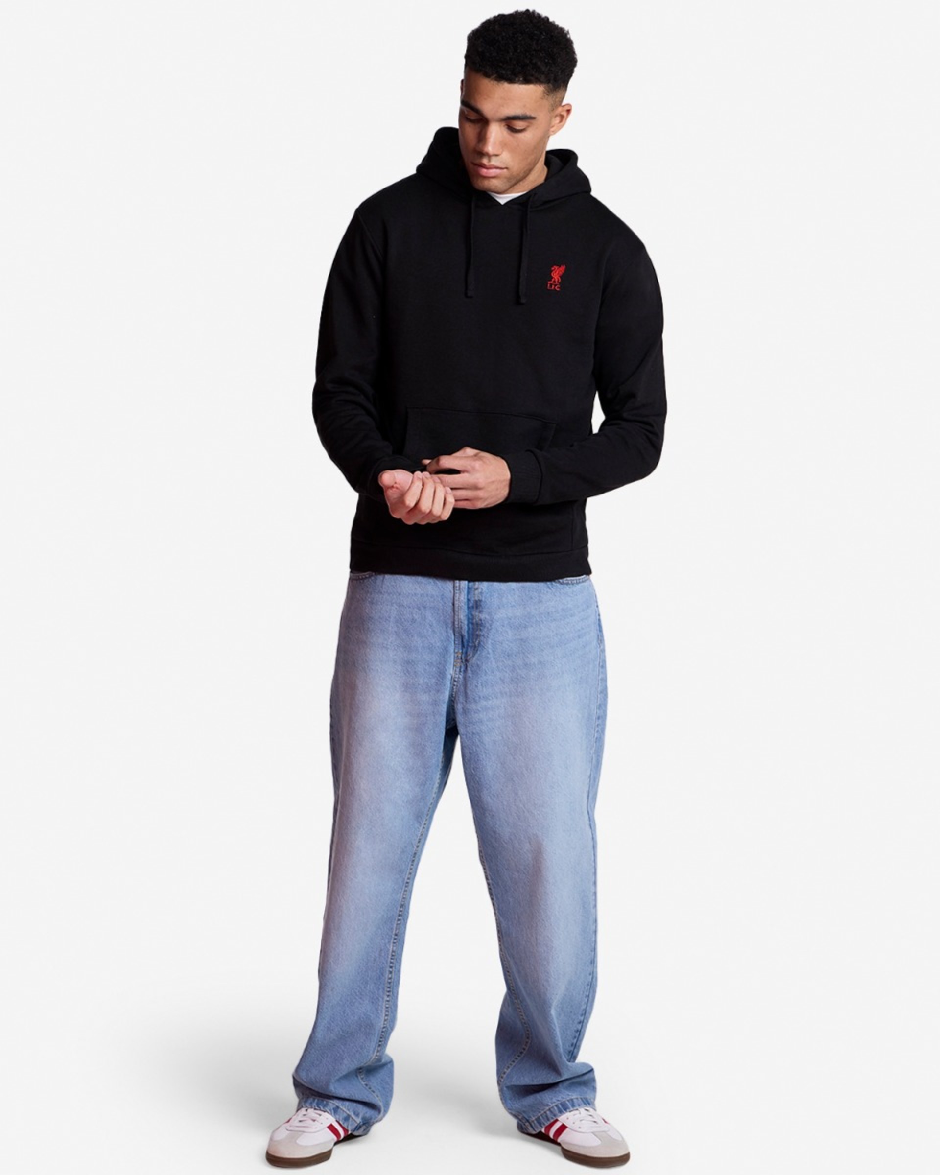 LFC Herre Logo Overhead Hoody Sort - Image 4