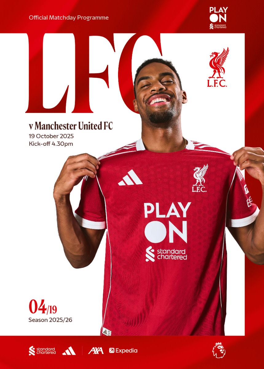 Matchday Programme - LFC Vs Manchester United - 19/10/2025 - Image 1
