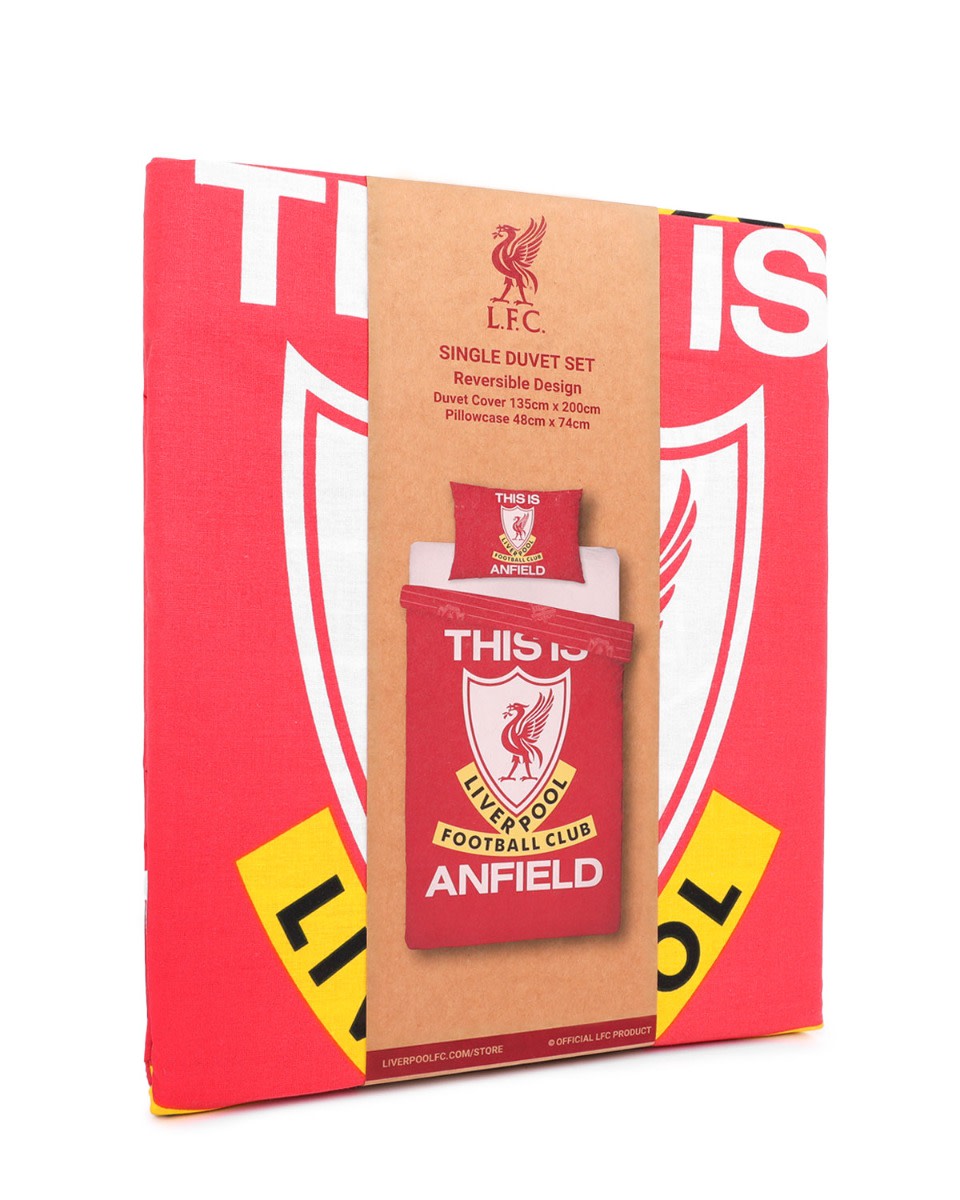 LFC This Is Anfield Single Duvet Set Red - Image 2