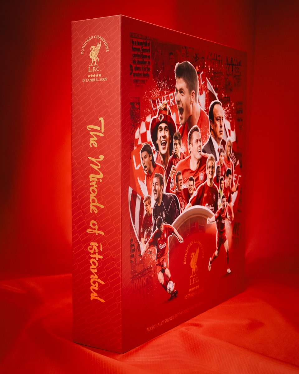 LFC Istanbul 2005 Commemorative Boxed Signed Squad Shirt - Image 1
