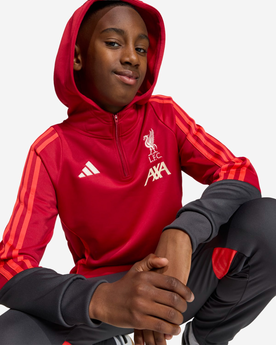 LFC adidas Juniors 25/26 Training Hoodie Red - Image 4