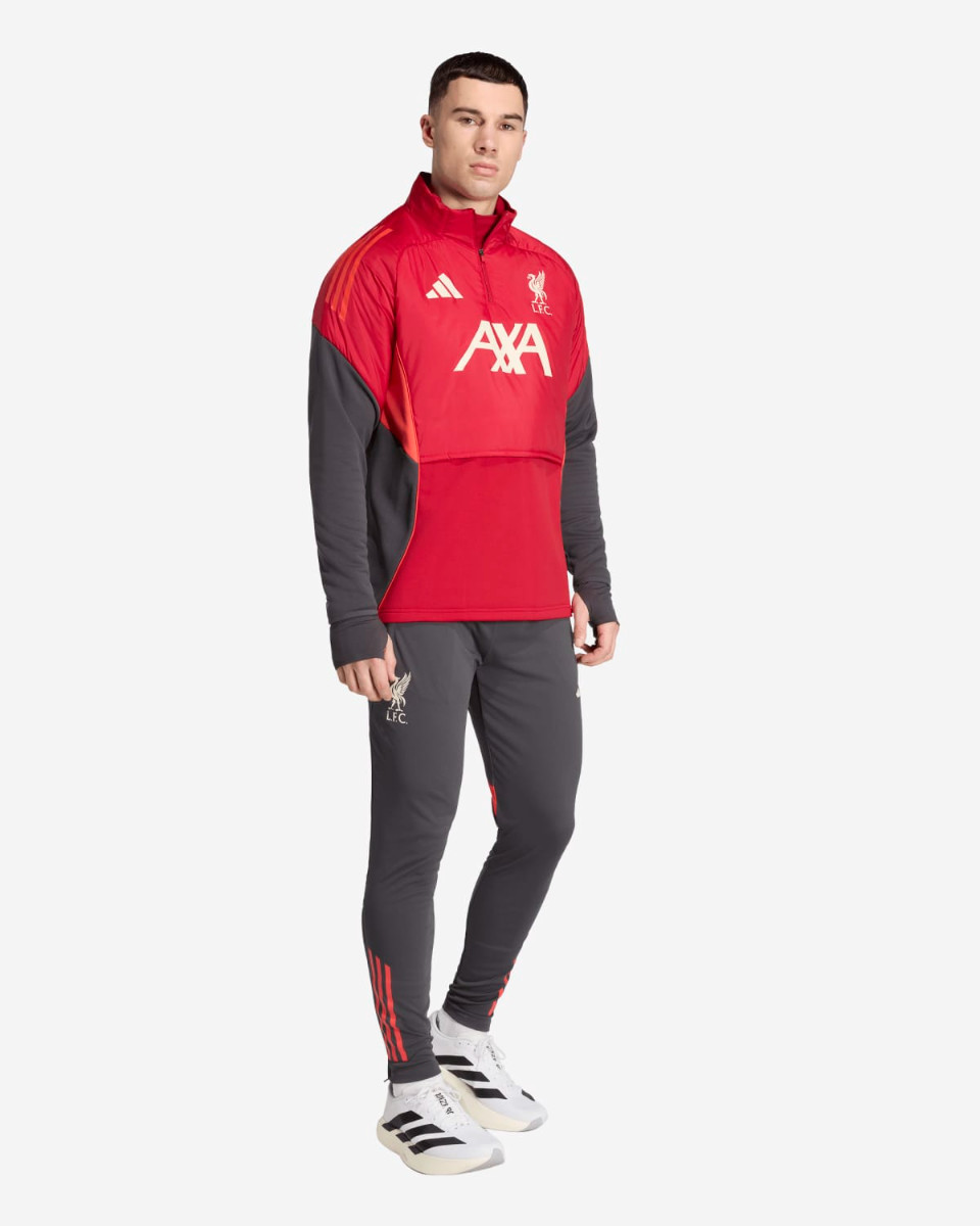 LFC adidas เสื้อคลุมผู้ชาย 25/26 Pro เสื้อคลุมหน้าหนาว สีแดง - Image 3