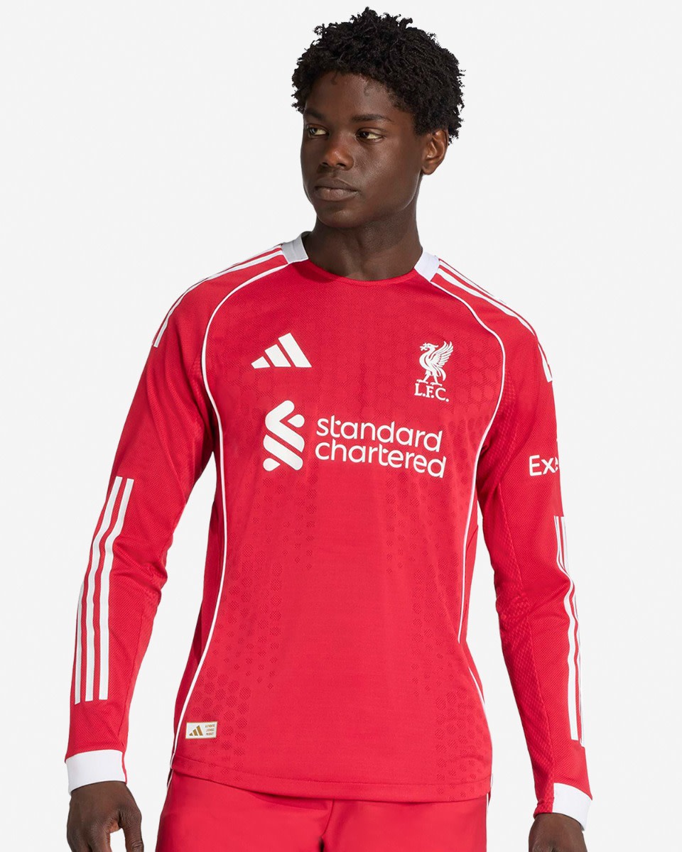 LFC adidas Herre 25/26 Authentic Home langærmet trøje - Image 1