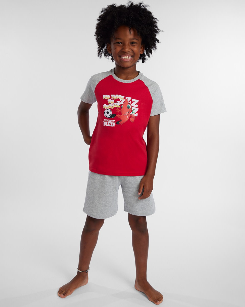 LFC Mighty Red Kort pyjamasset för spädbarn - Image 3