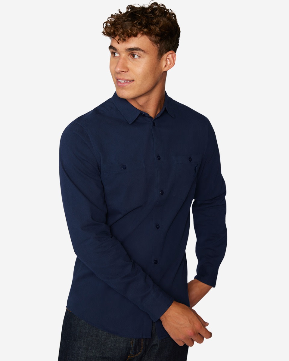LFC Mens Pocket Shirt Navy - Image 3