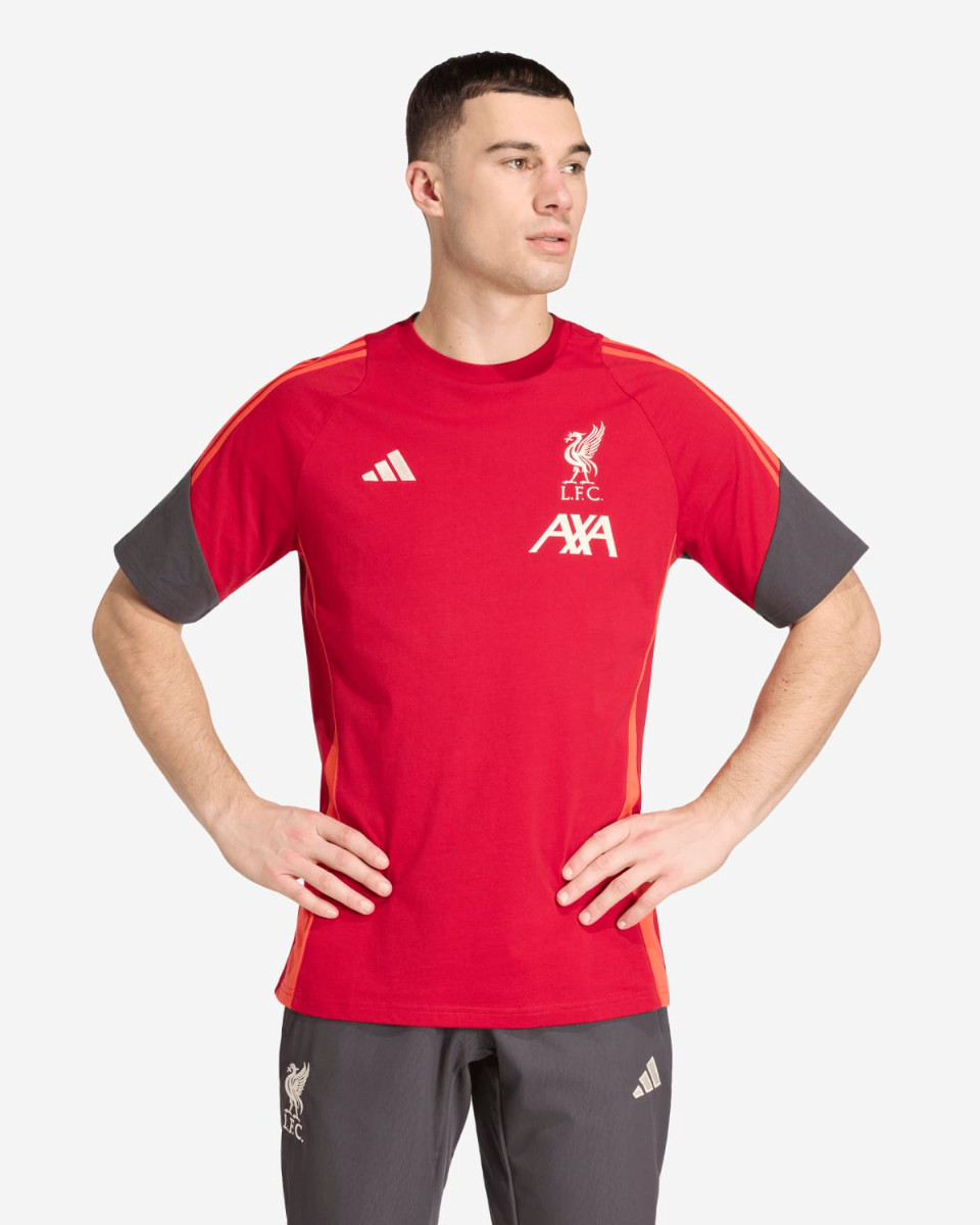 LFC adidas Mens 25/26 Training Tee Red - Image 1