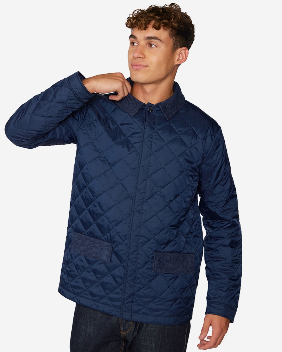LFC Mens Quilt Collar Jacket Navy - Image 1