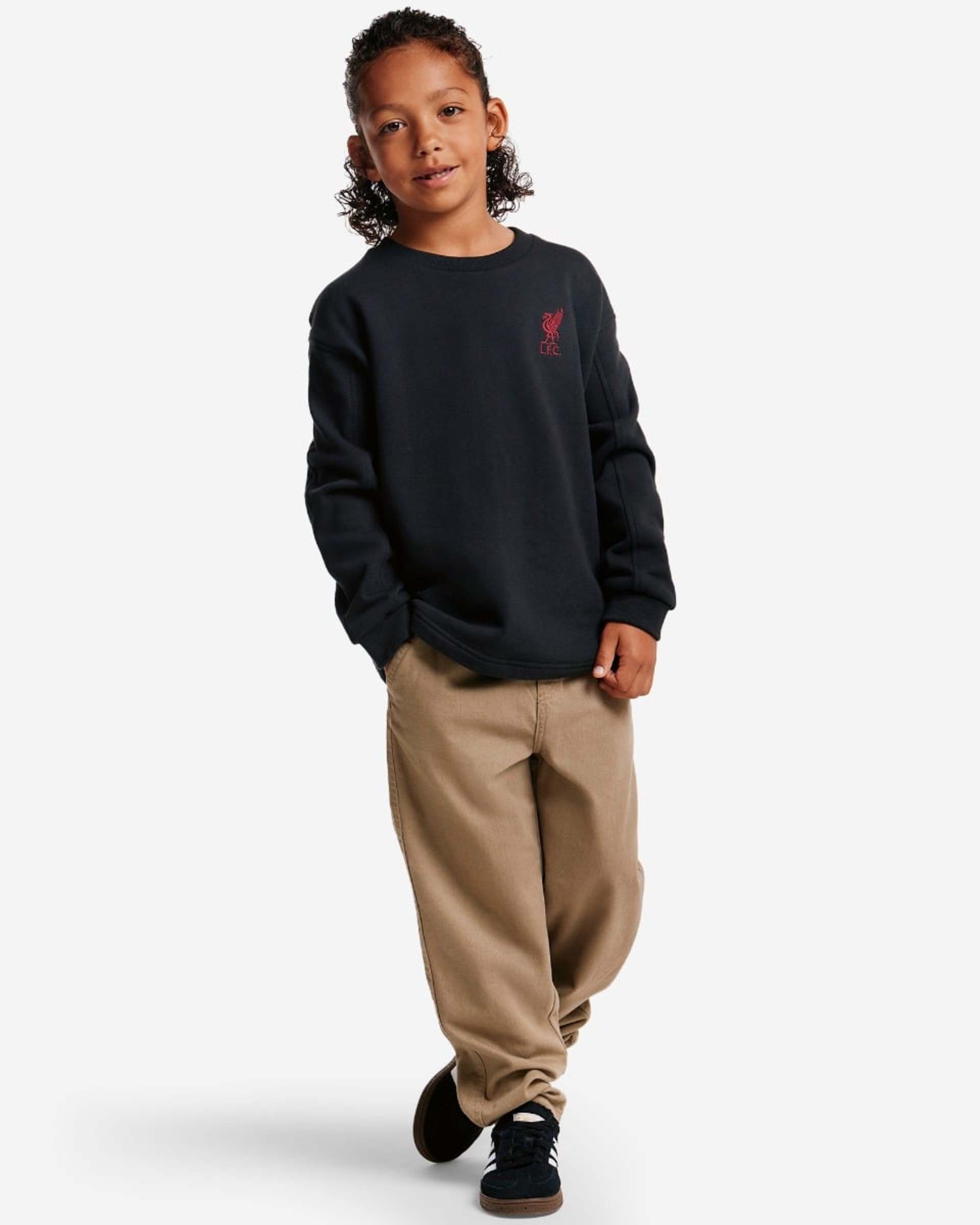 LFC Juniors YNWA Sweatshirt in Übergröße, mit Einsätzen, Grau - Image 3
