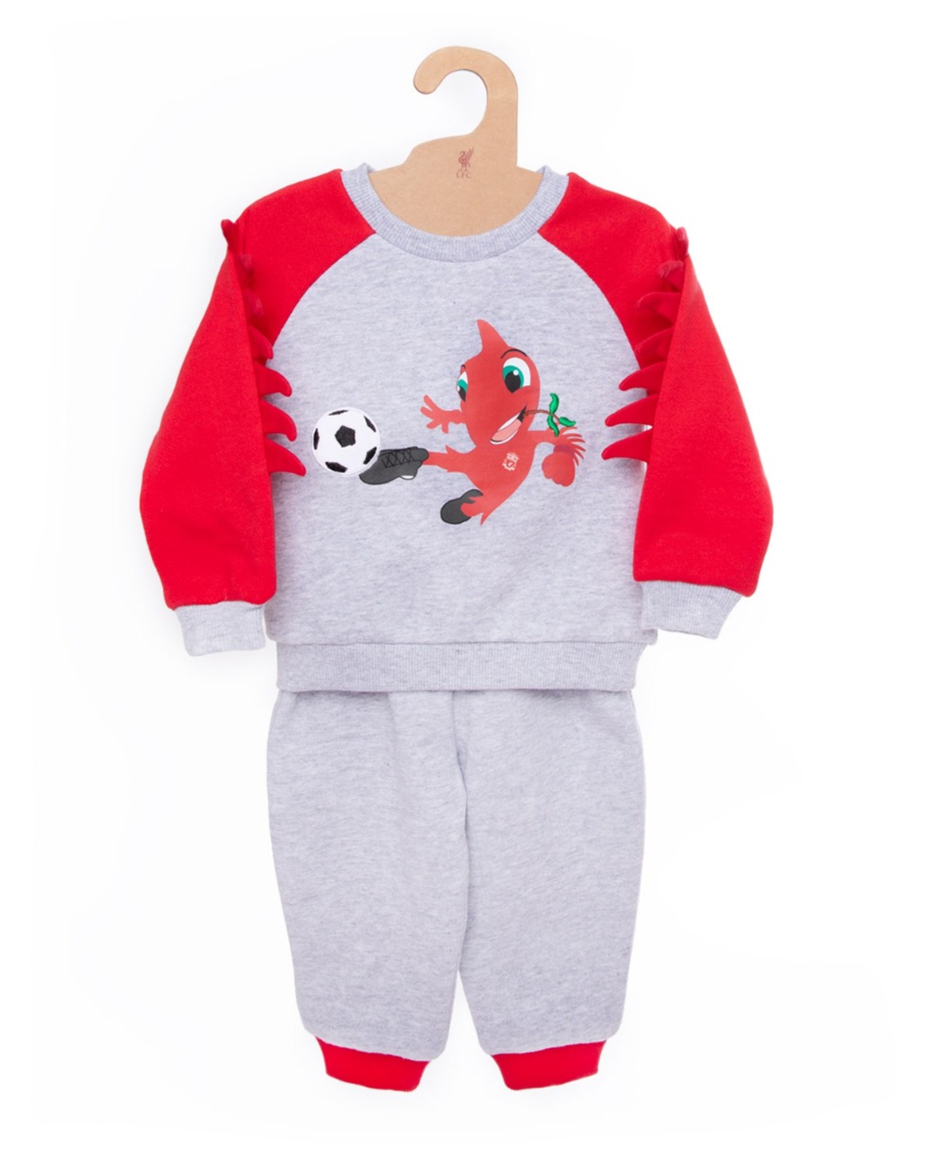 Set de correr para bebés Mighty Red de LFC Infants, rojo y gris - Image 1