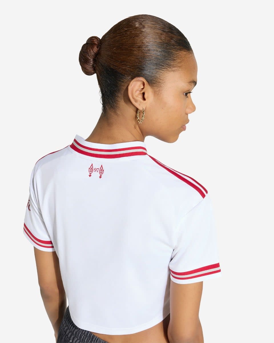 LFC adidas Womens 26/27 Cropped Away Jersey - Image 4