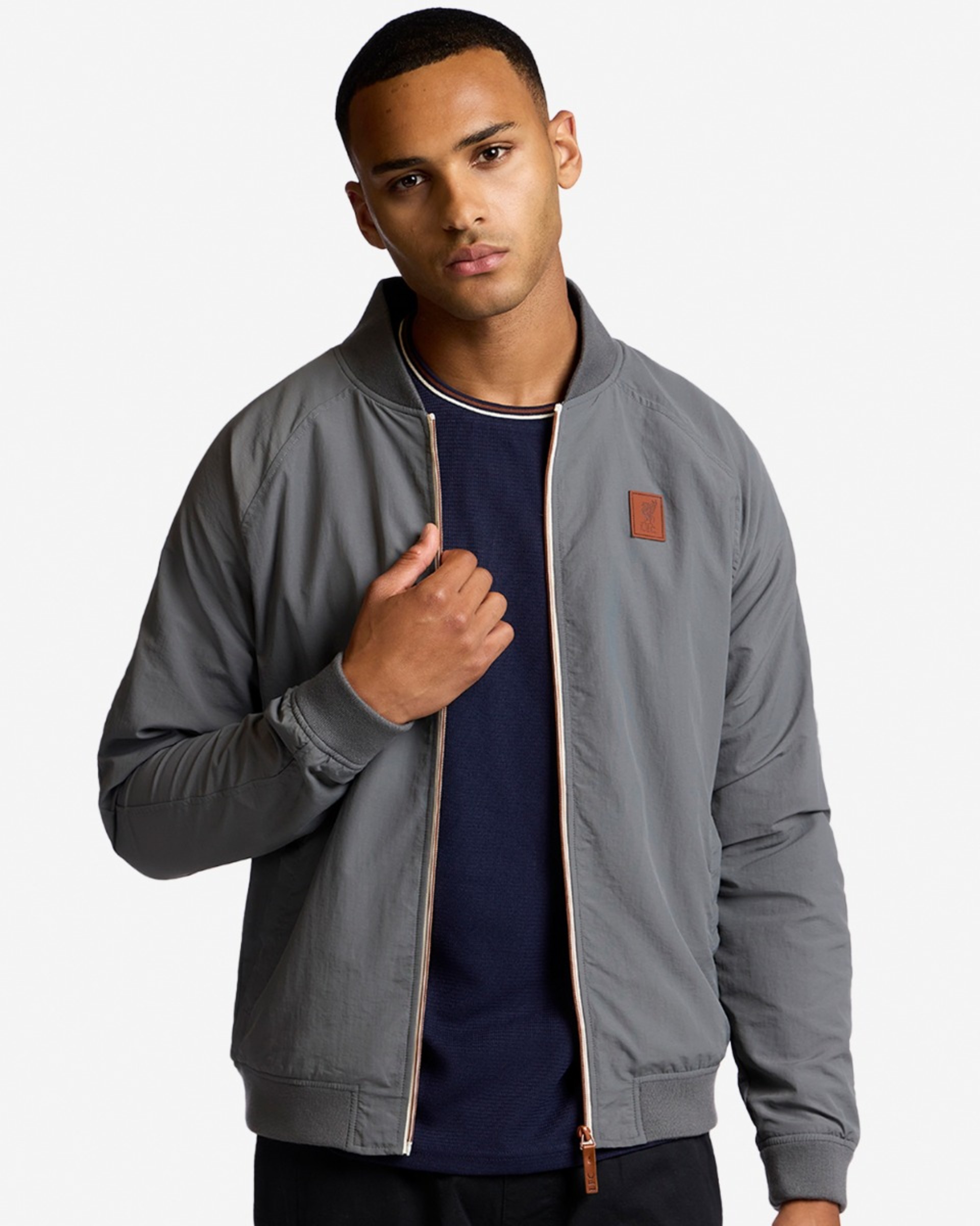 LFC Herrenjacke mit Reißverschluss Grau - Image 1
