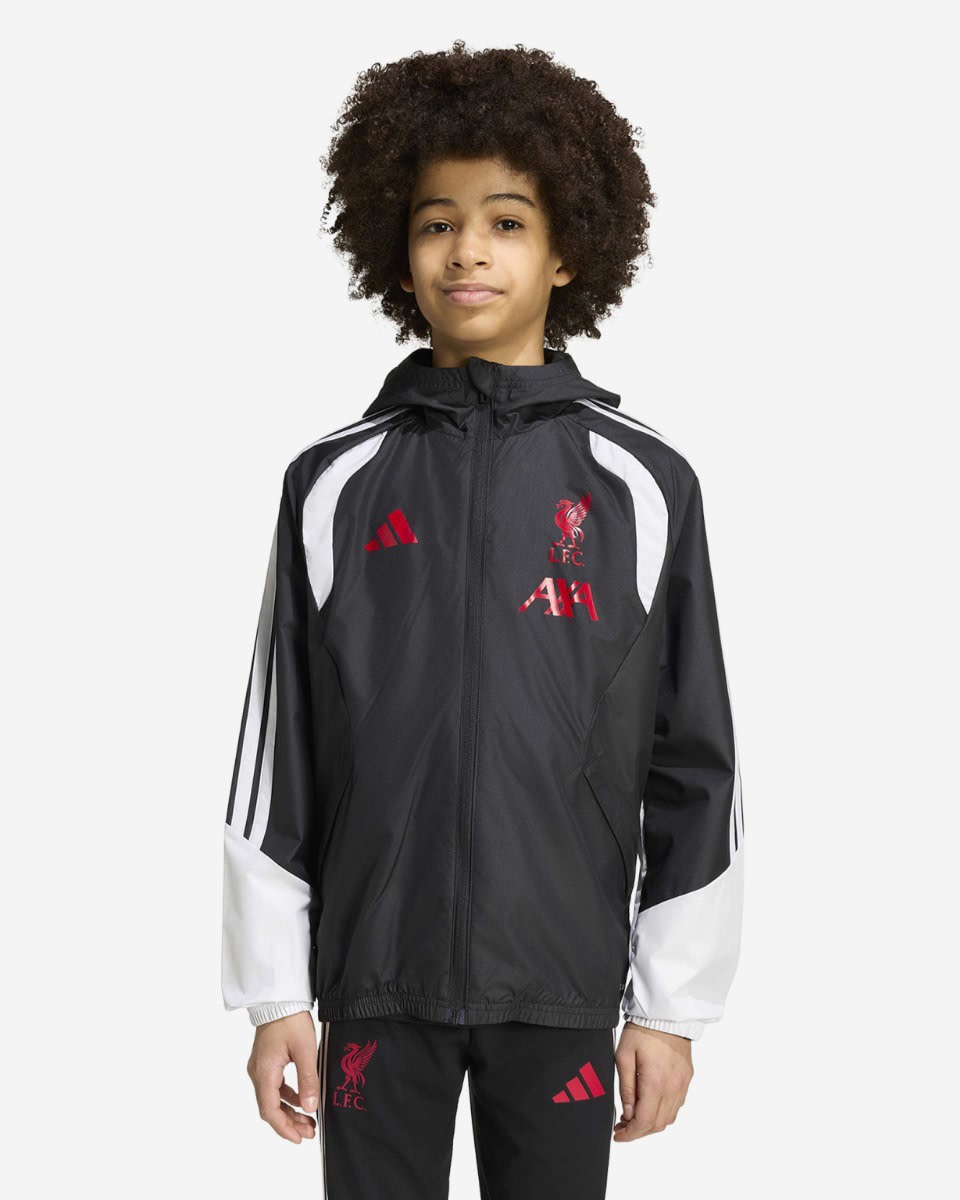 Chaqueta LFC adidas Youth 26/27 Tiro negra para todo tipo de clima - Image 3