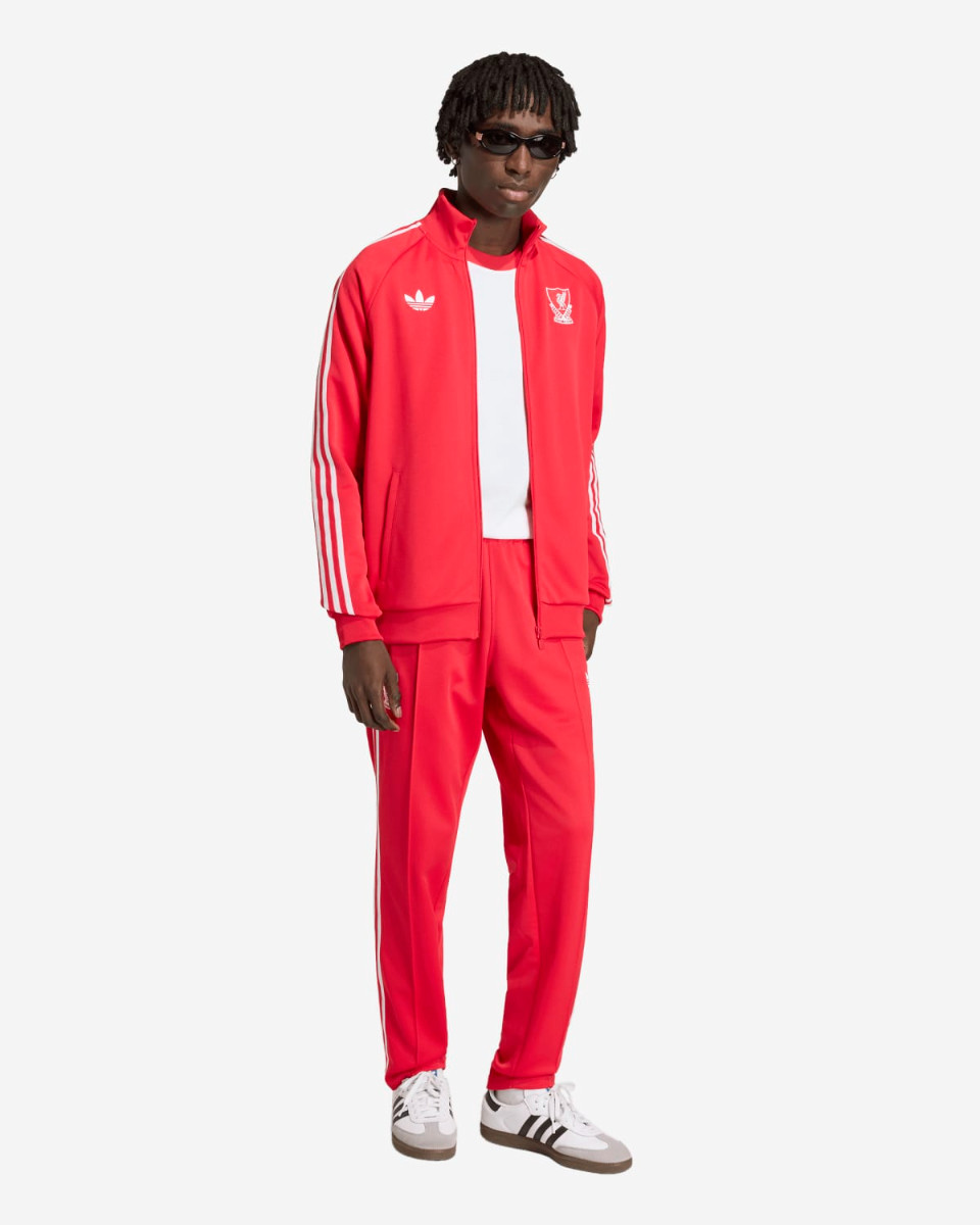 เสื้อแขนเสื้อสำหรับผู้ชายรุ่น LFC adidas Originals สีแดง - Image 3