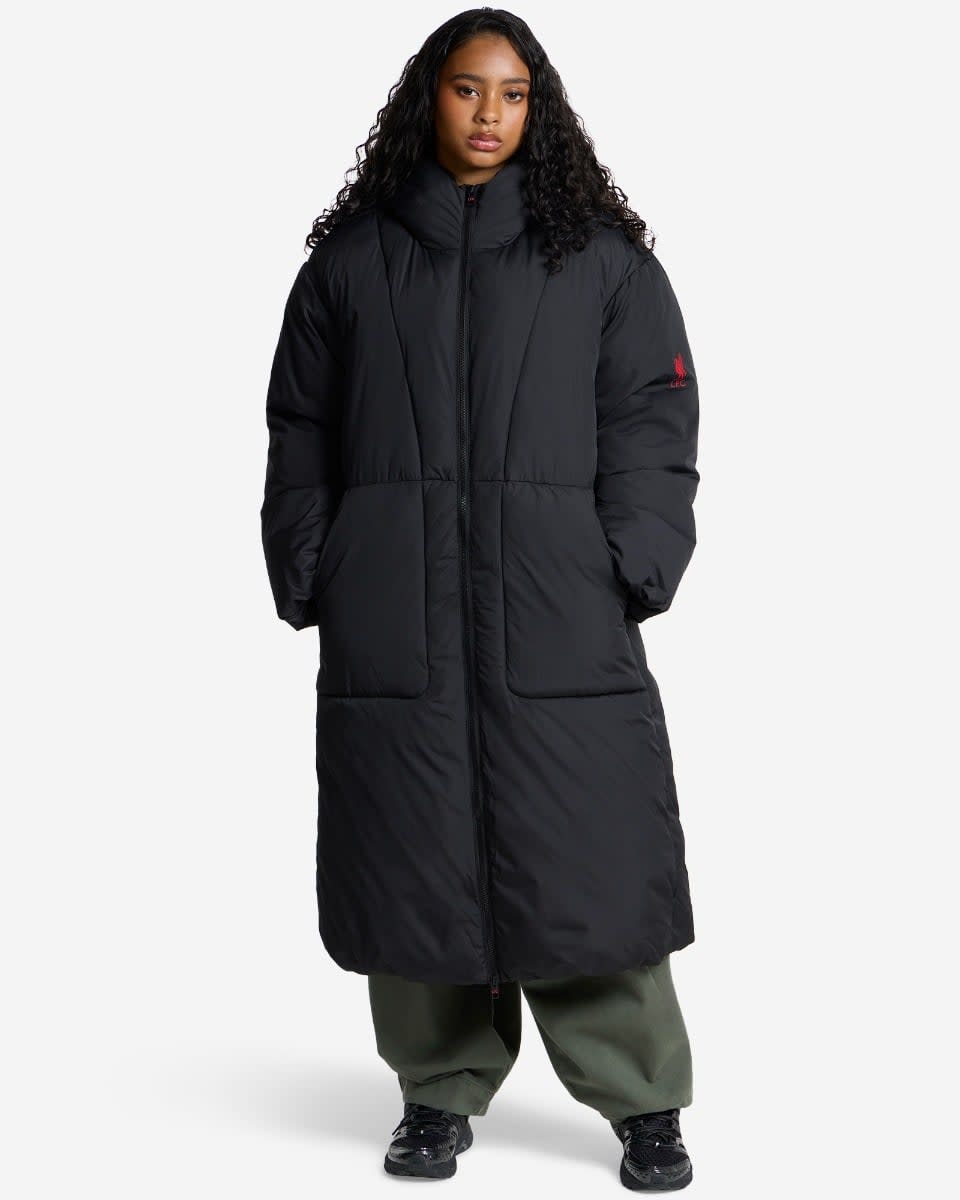 LFC Lange Puffa-Jacke für Damen, Schwarz - Image 1