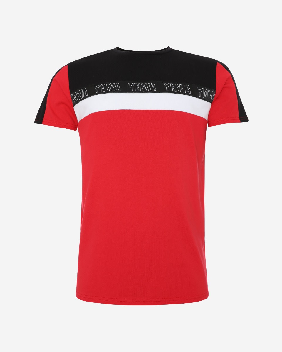 LFC Mens YNWA Red Colour Block Tee - Image 1