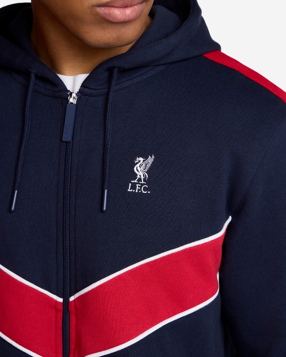 LFC Adults Chevron Hoodie Navy - Image 2