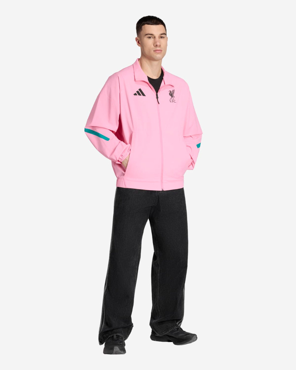LIVERPOOL FC アンセムジャケット LFC adidas Mens 25/26 Z.N.E Anthem Jacket Pink