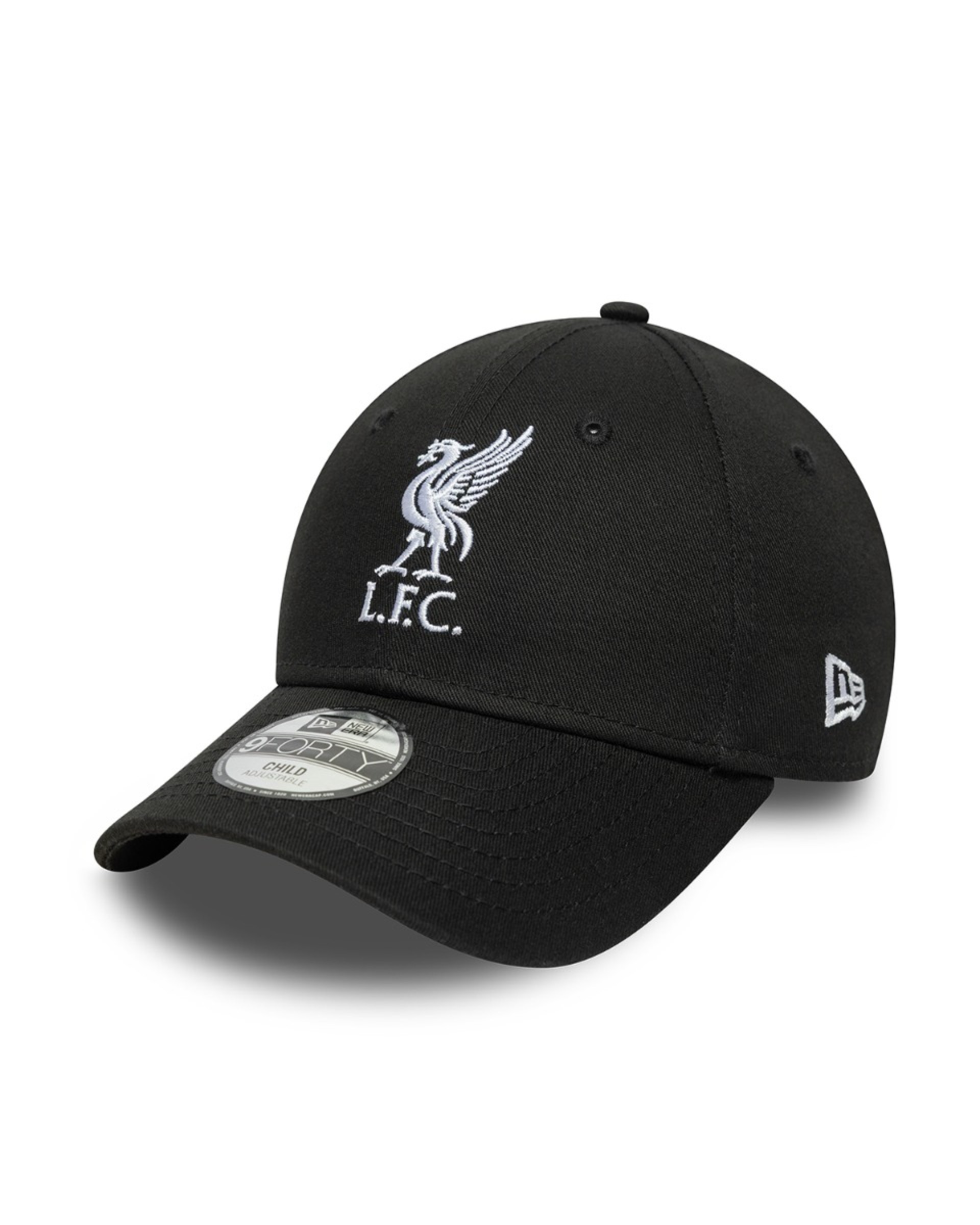LFC New Era 9FORTY Liverbird Kappe für Kinder, Schwarz/Weiß - Image 1