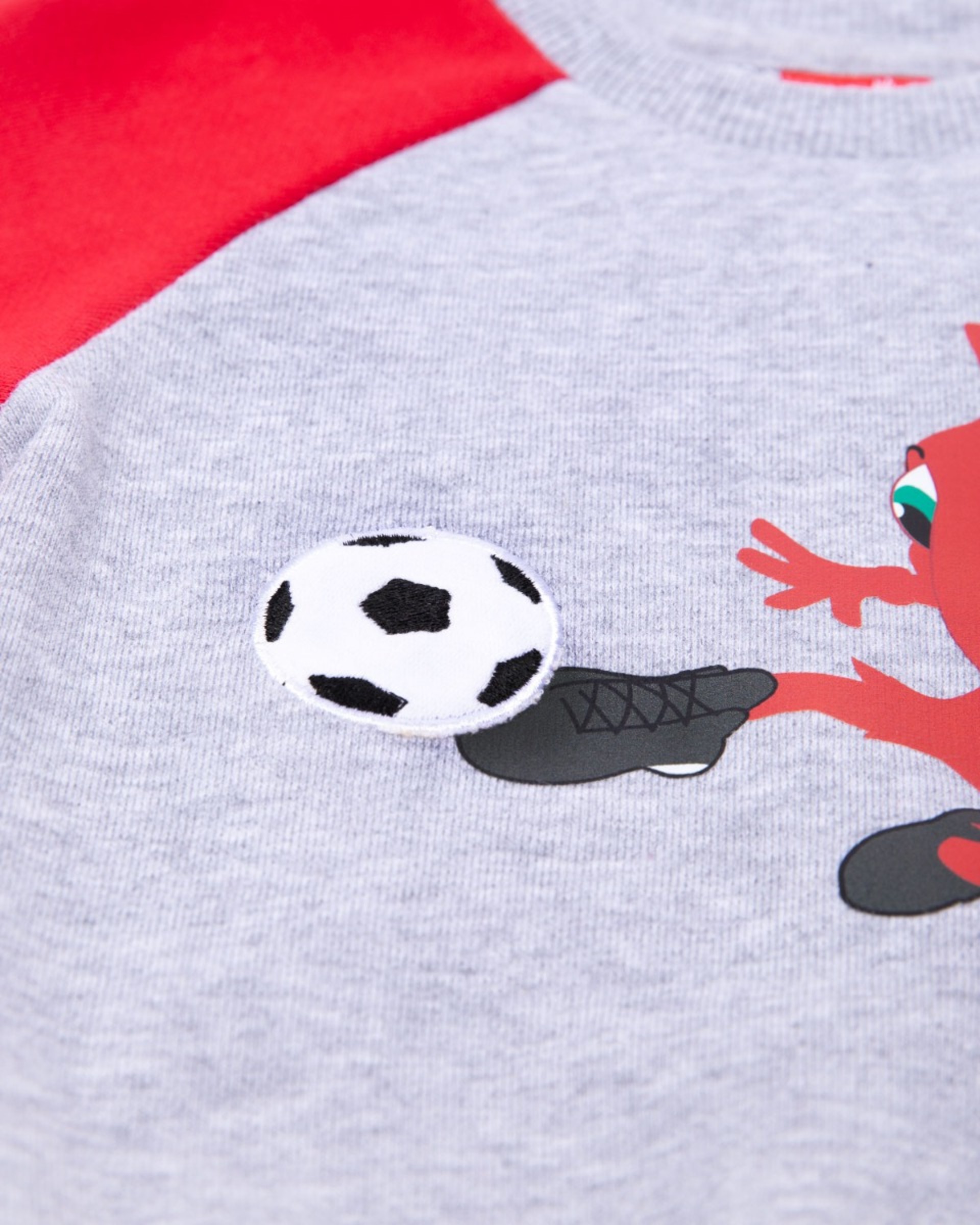 Set de correr para bebés Mighty Red de LFC Infants, rojo y gris - Image 2