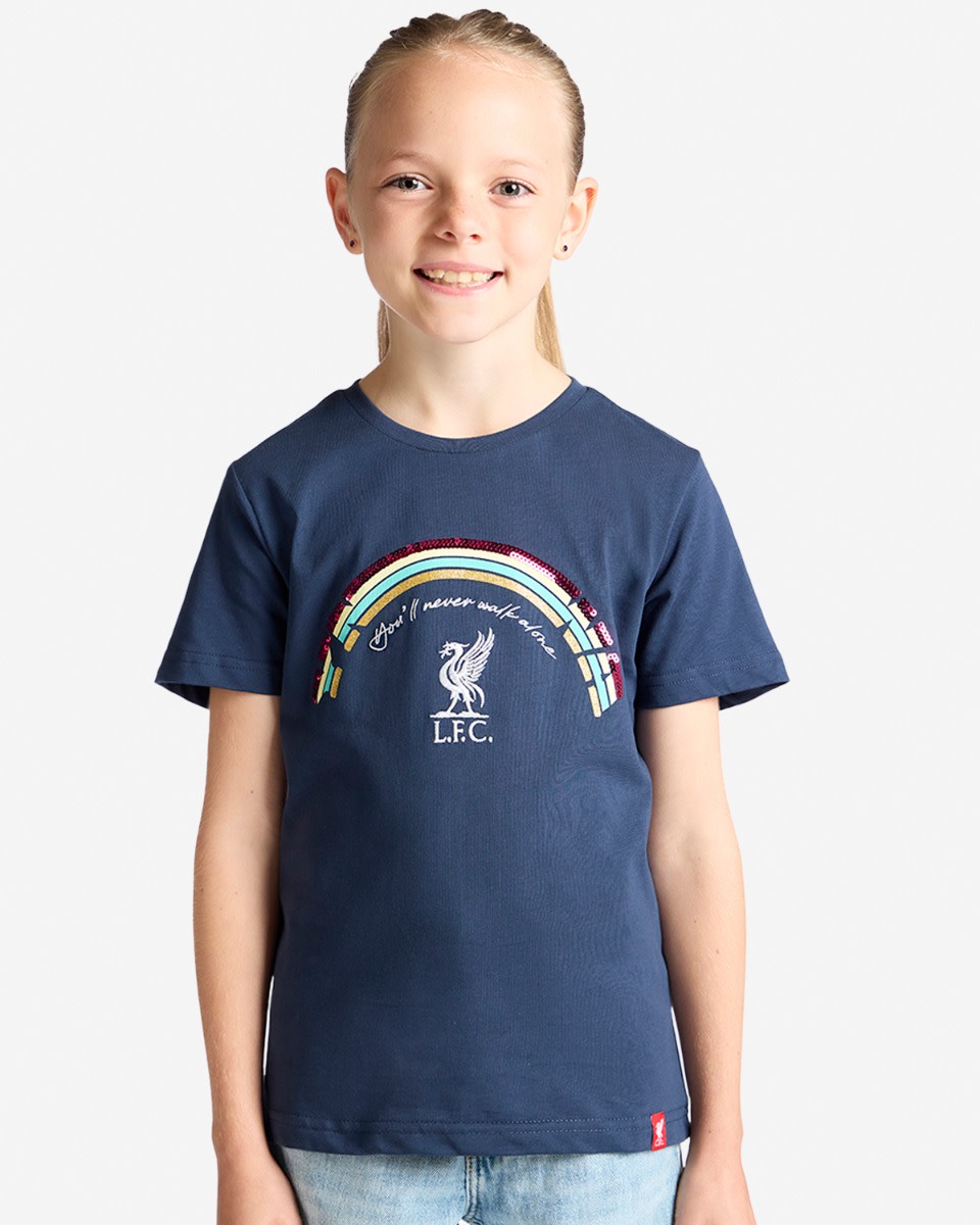 LFC Juniors Rainbow Liverbird T-shirt Marinblå - Image 2