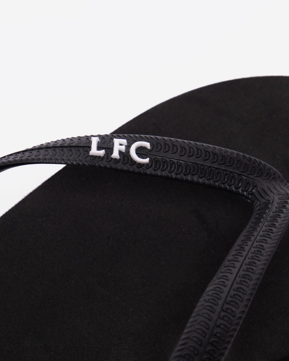 LFC Mens Flip Flops Black - Image 3