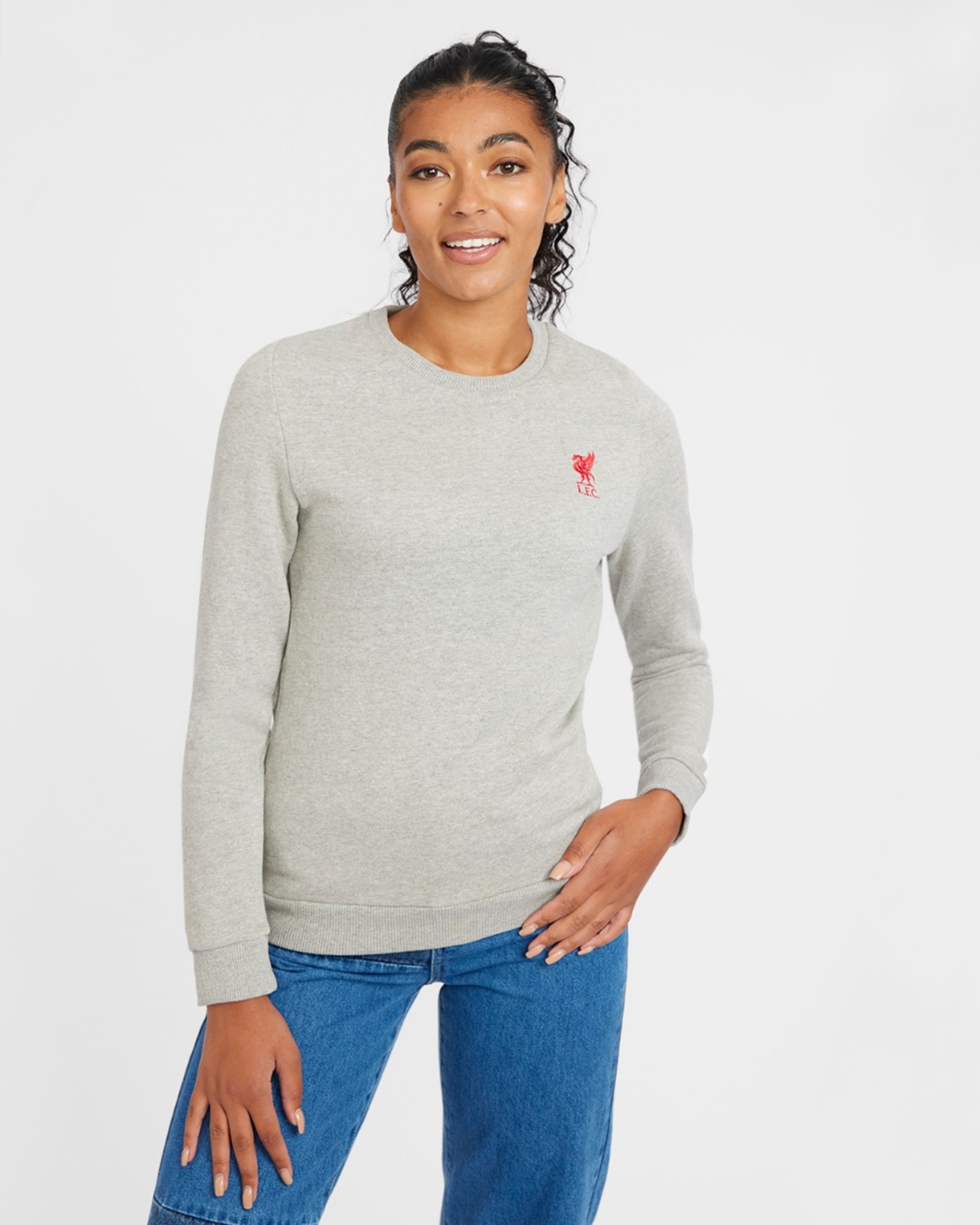 LFC Sweatshirt med rund hals til kvinder Grå - Image 3