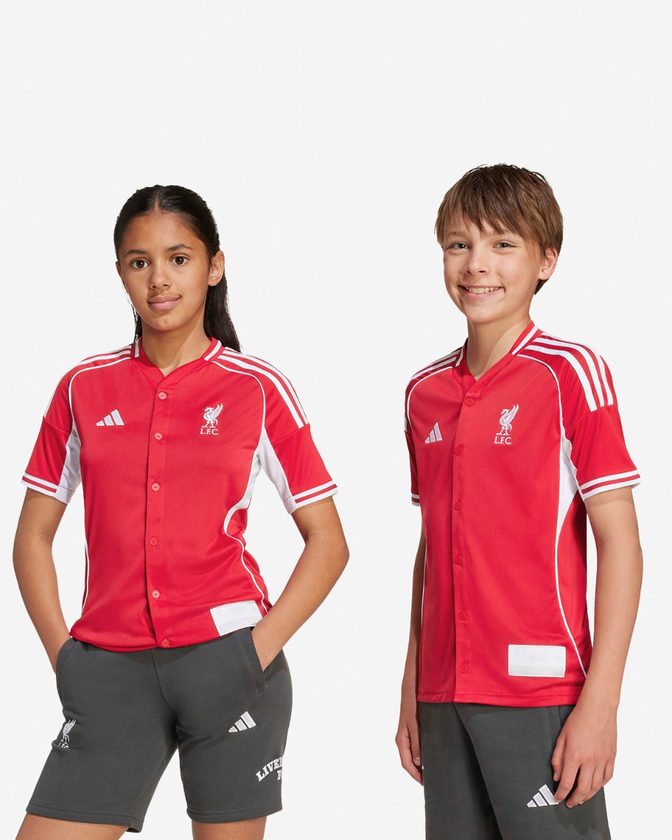 เสื้อเชิ้ต รุ่น LFC adidas รุ่นเยาวชน 25/26 US แพค สีแดง - Image 1