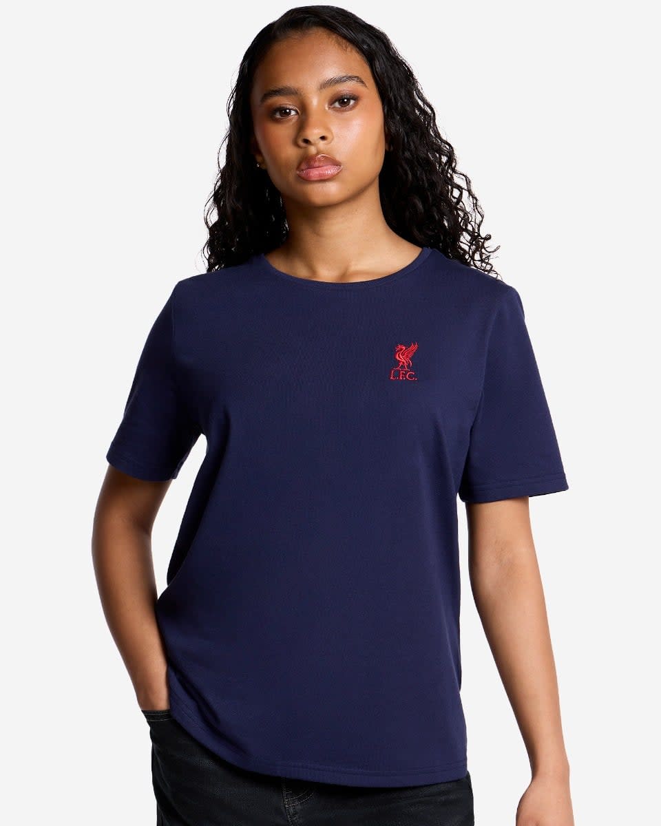LFC Womens Liverbird Tee Navy - Image 1