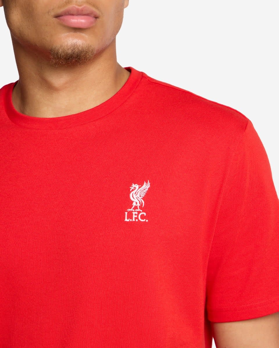 LFC Mens Liverbird Tee Red - Image 4
