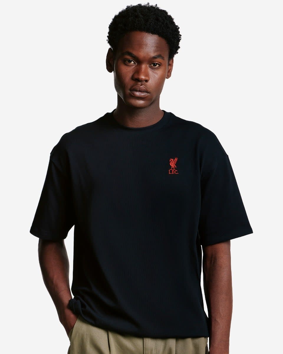 LFC メンズオーバーサイズライバーバードエンブレムTシャツブラック - Image 1