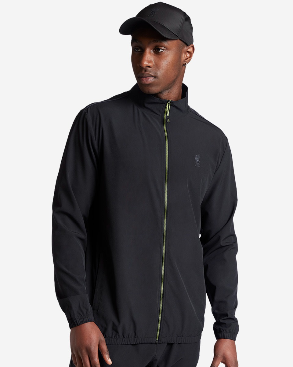 LFC Adults Zip Through Funnel Neck Track Top Black - Image 1