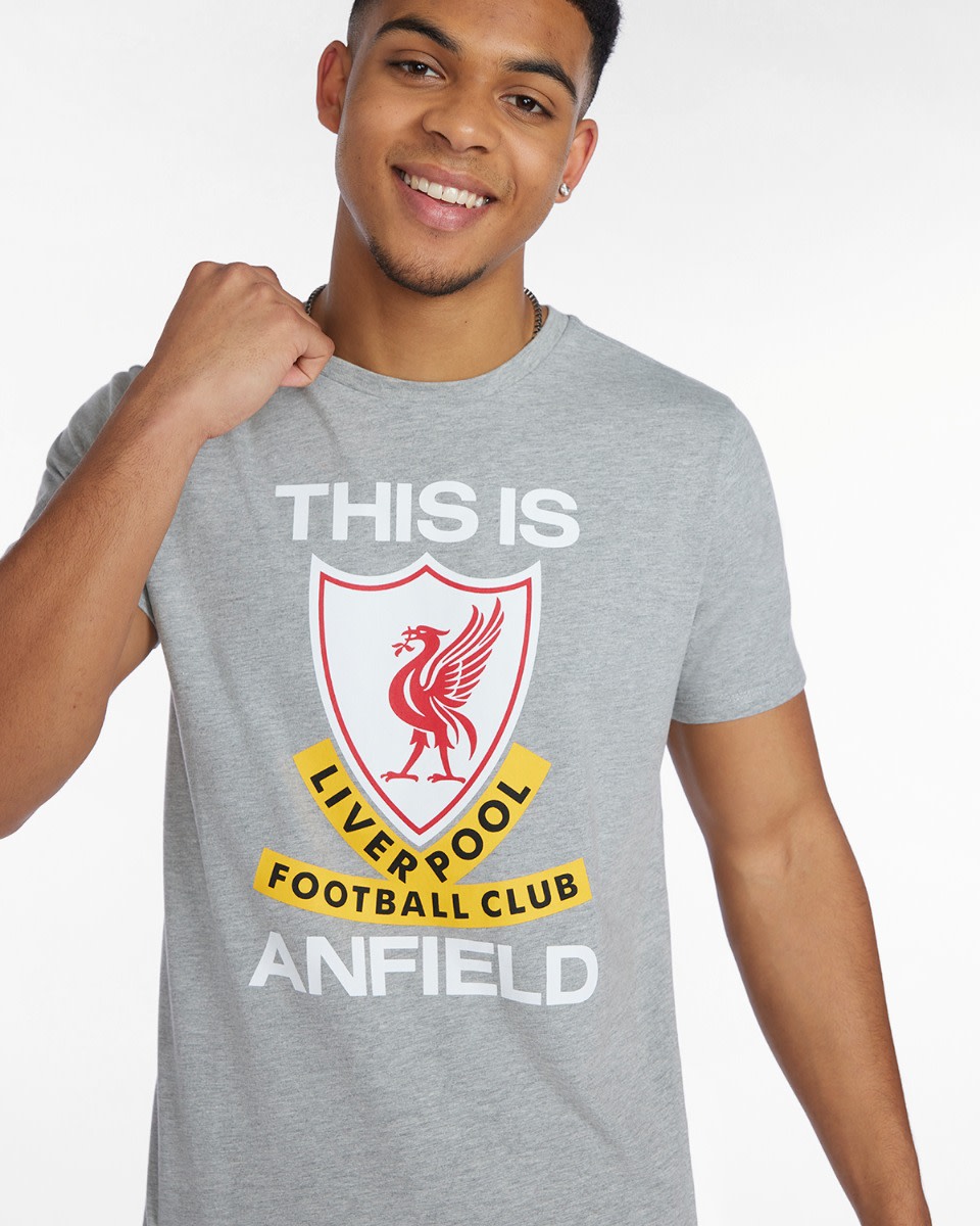 LFC Herre This Is Anfield Graphic Tee Grå Marl - Image 2