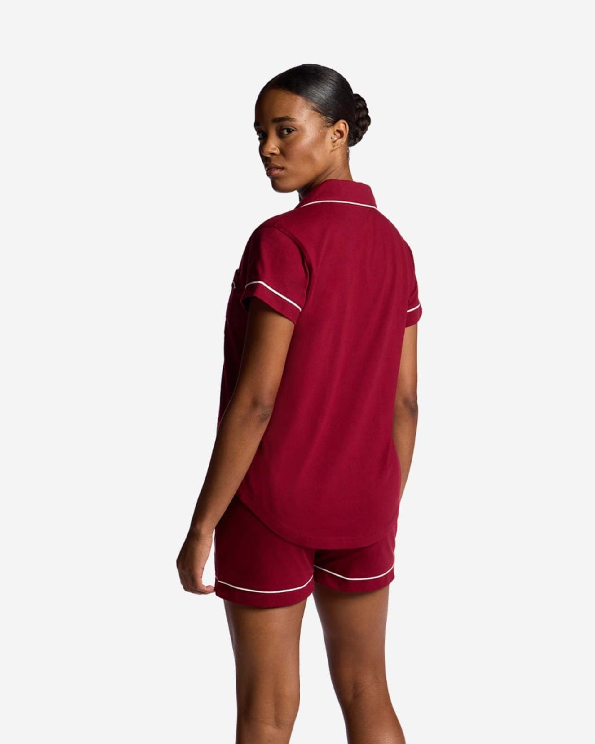 Conjunto de pijama corto para mujer LFC, rojo - Image 2