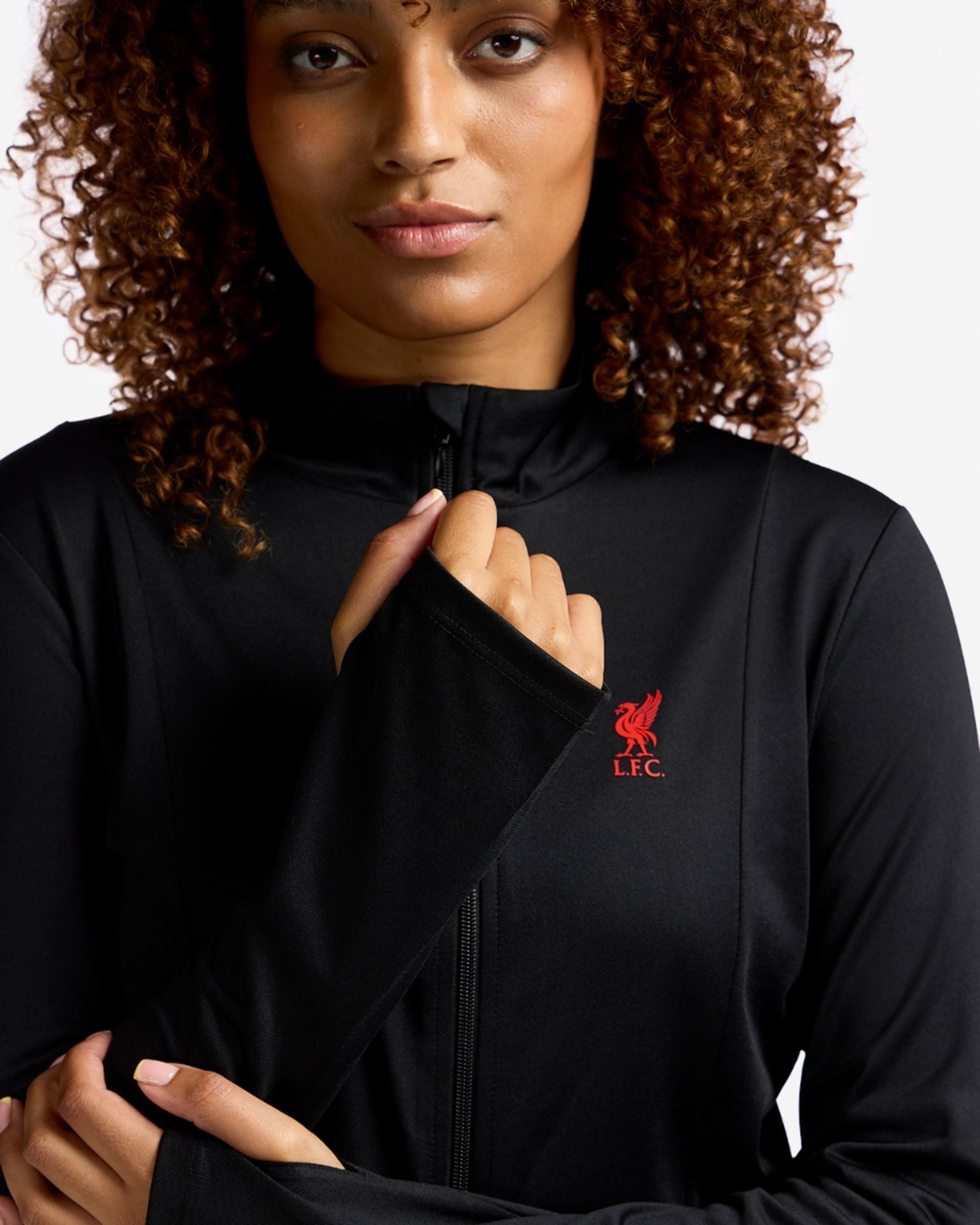 LFC Poly Top med lynlås til kvinder sort - Image 2