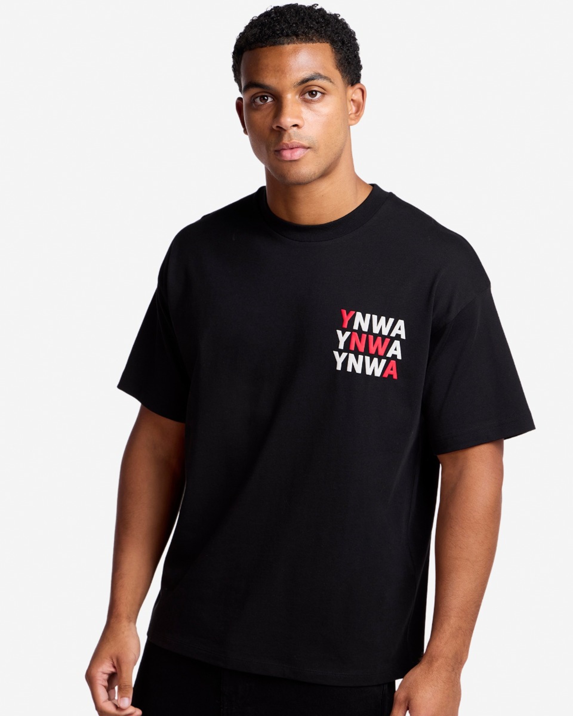 Camiseta YNWA extragrande LFC para hombre, negra - Image 2