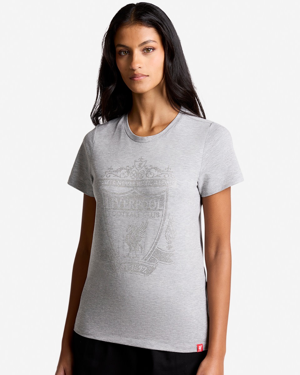 LFC Dame Diamenté Crest Tee Grå - Image 1