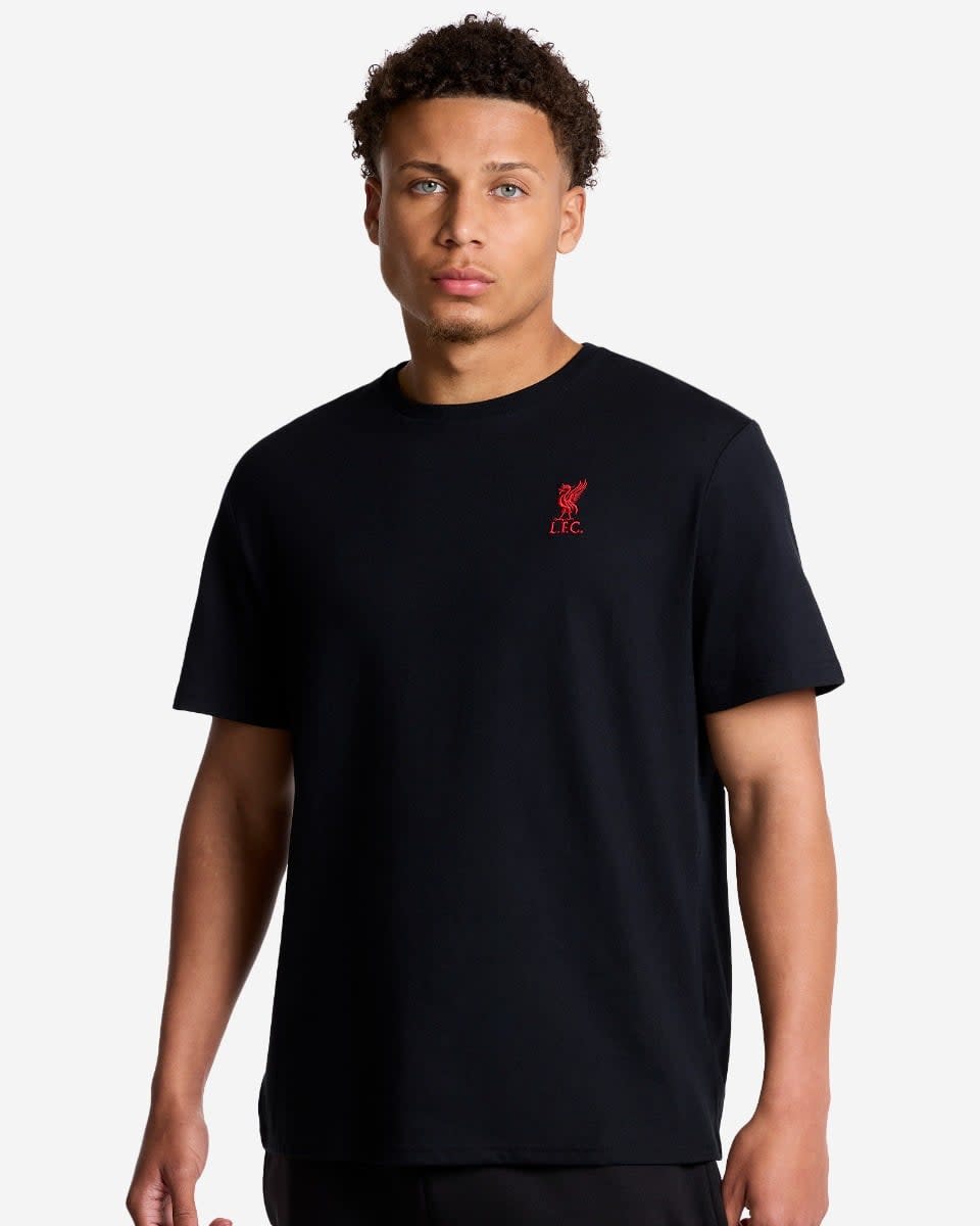 LFC Mens Liverbird Tee Black - Image 1