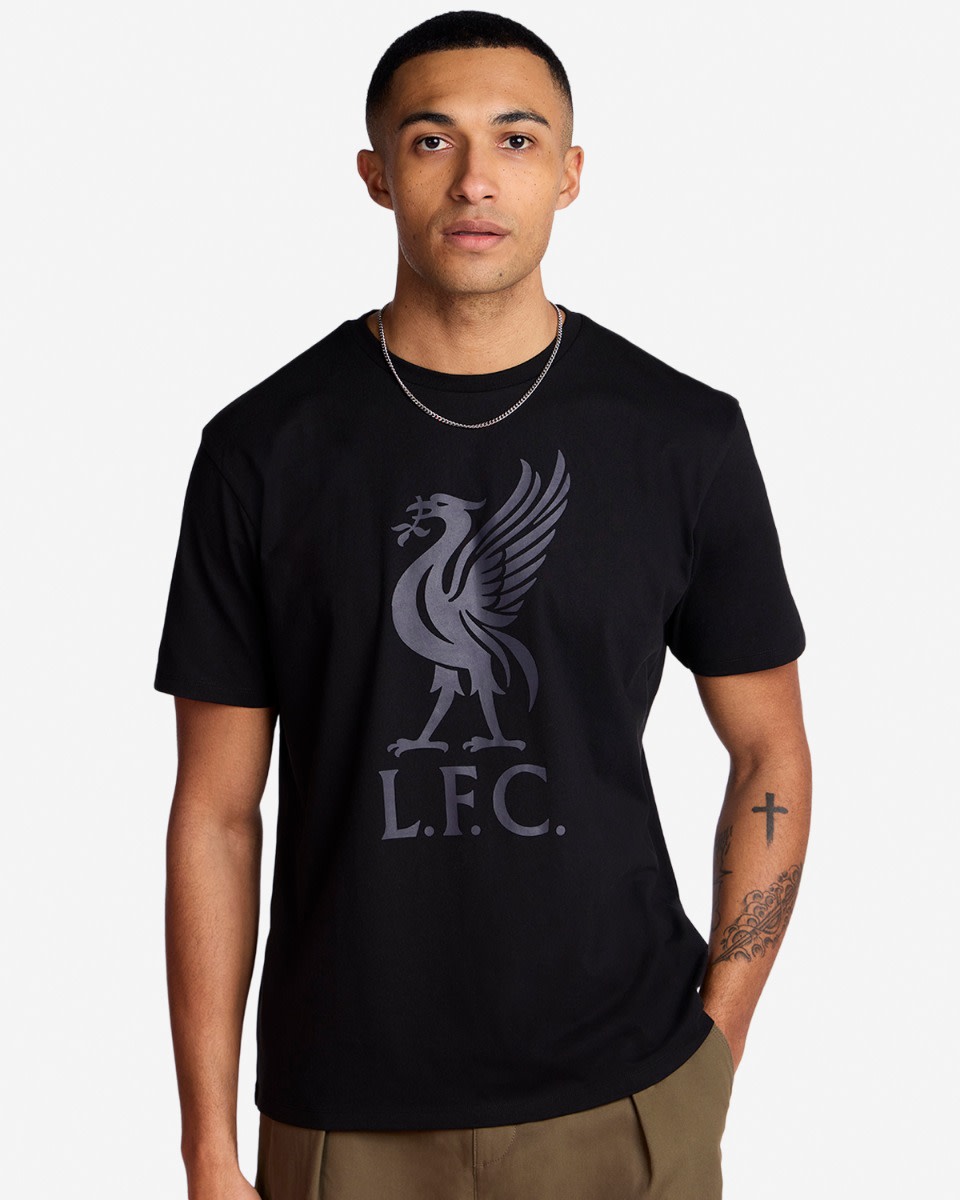 LFC Mens Liverbird Tee Black - Image 1